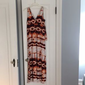 Tie dye maxi dress
